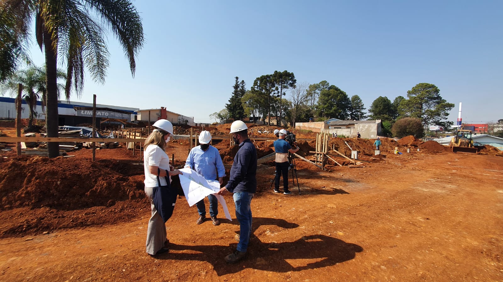 Presidente Cel. Malucelli visita obras do SEST SENAT em Pato Branco